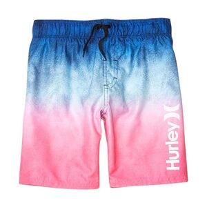 Hurley Blue and Pink Ombré Swim Trunks